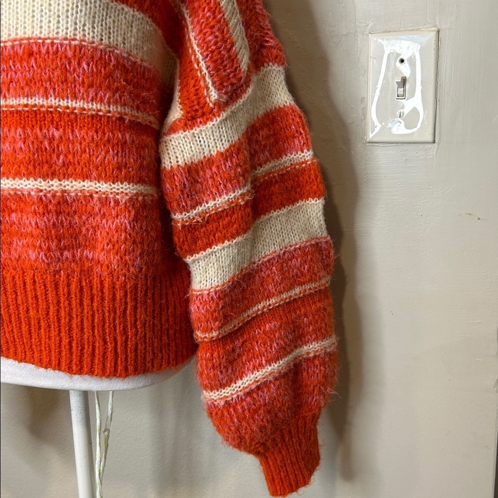 Vero Moda Vibrant Orange Knit Sweater, VERO MODA Sweater 'KAMMA' in Orange SizeM - Picture 6 of 11